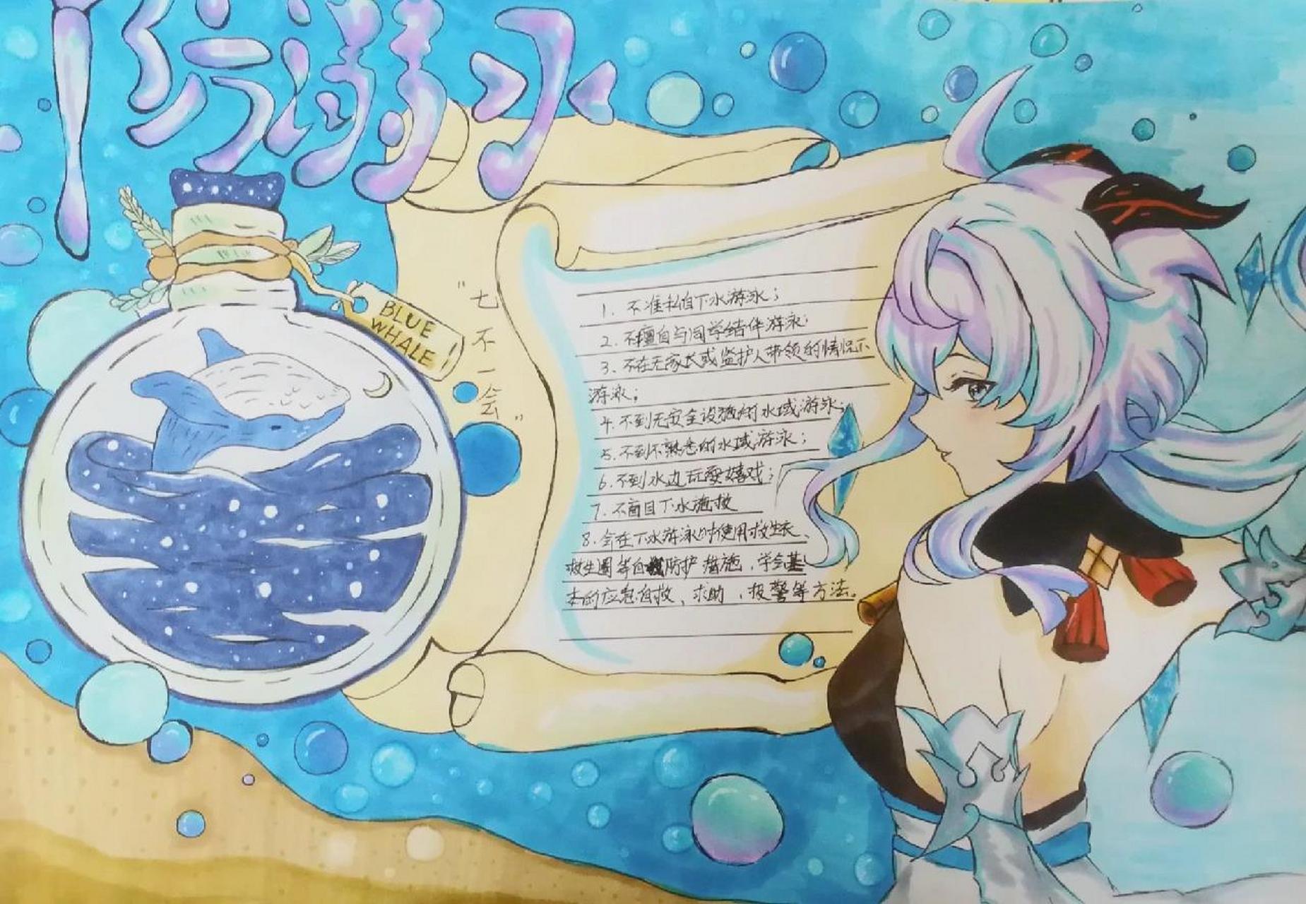 防溺水手抄报 防溺水手抄报