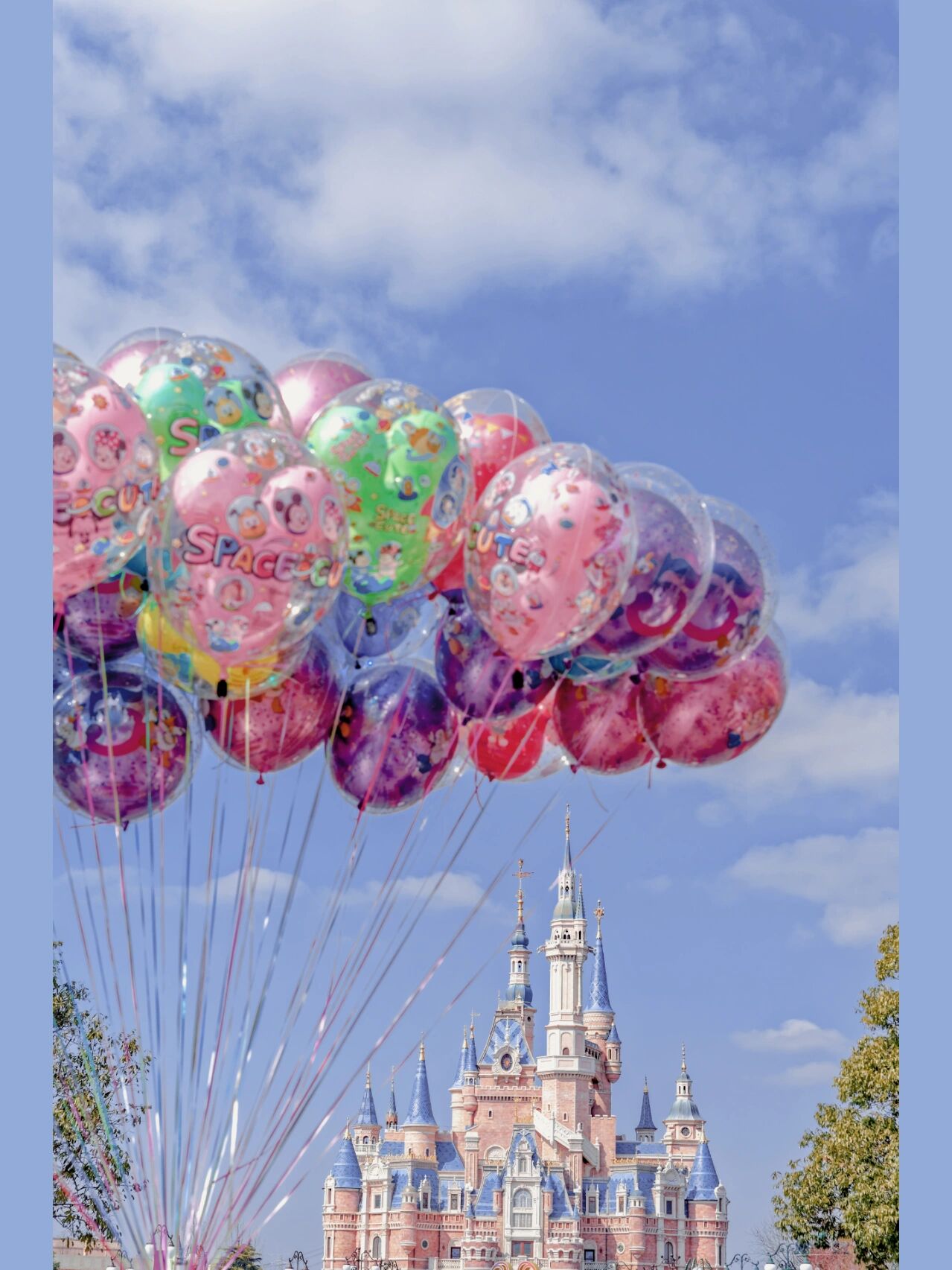 状态背景|气球与城堡 今天我来发几张气球与城堡系列手机壁纸,适合做