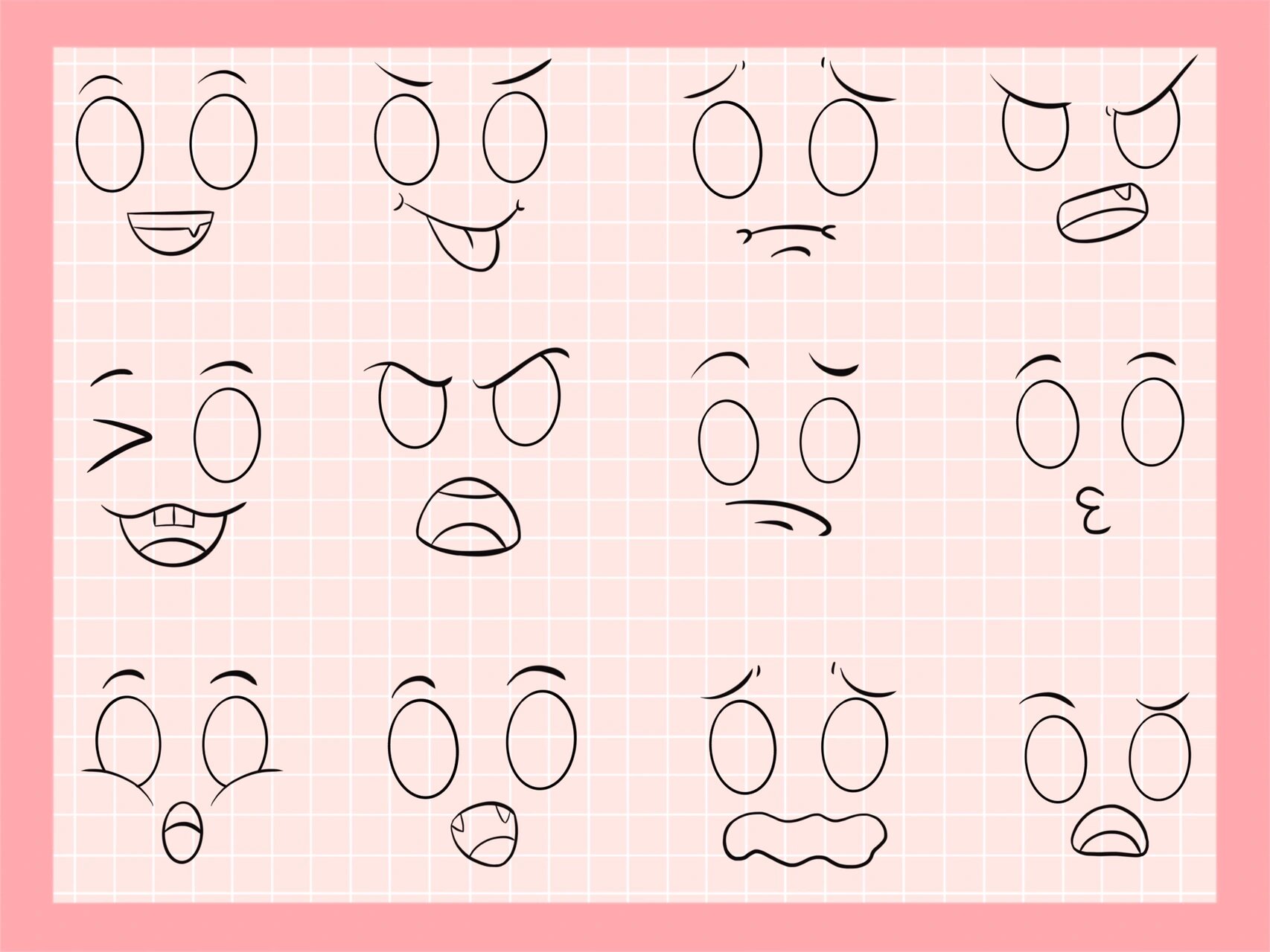 59.表情简笔画|手帐素材【绘画过程