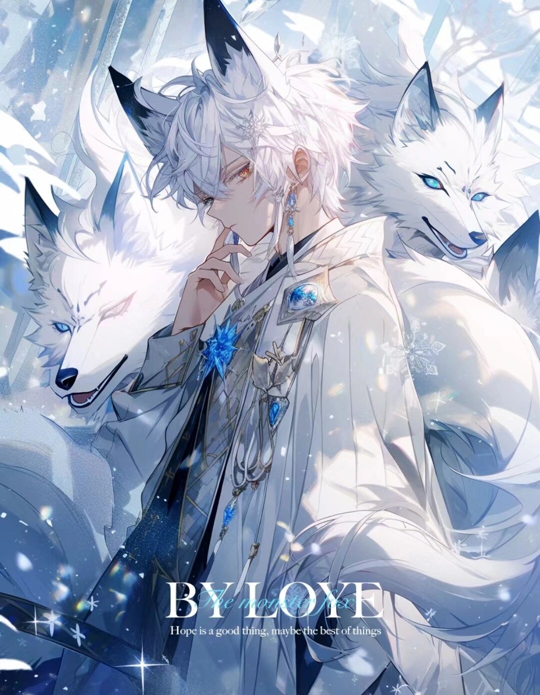 白发动漫男头像