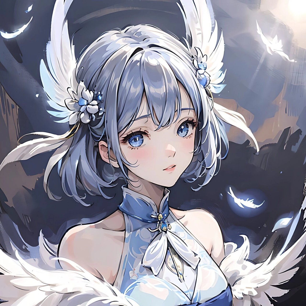 王者荣耀|小乔专属头像 小乔的皮肤除了天鹅之梦,我最喜欢用纯白花嫁