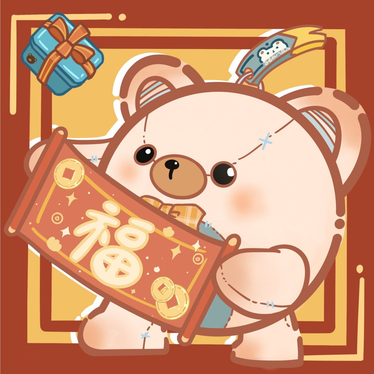 软件:procreate 	 可以自己保存或者转向做头像噢 可以自行截图或