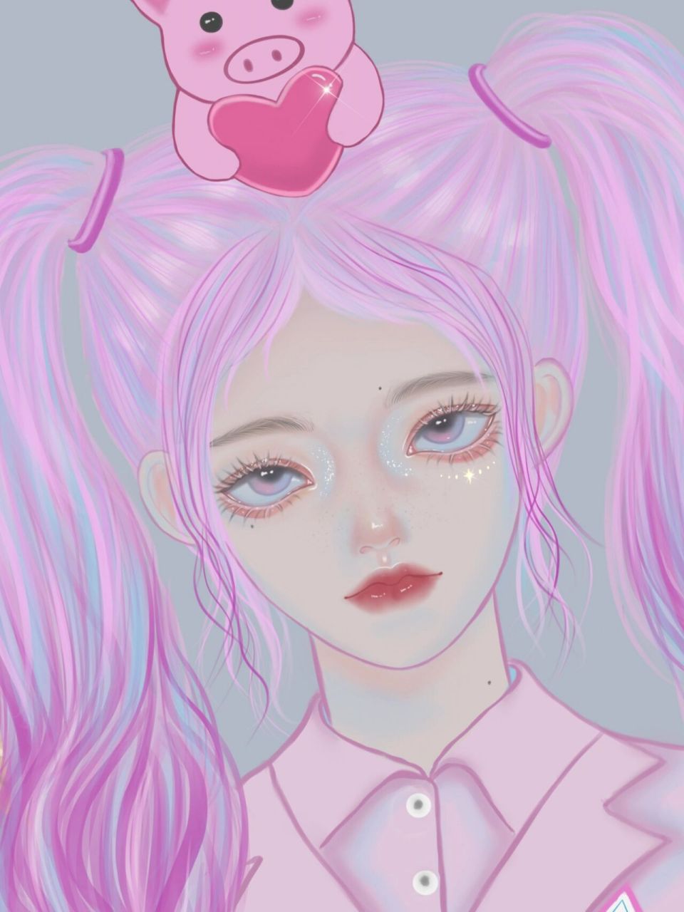 procreate 头像绘画 火箭少女101   自己在吃鸡里最喜欢的一套衣服!