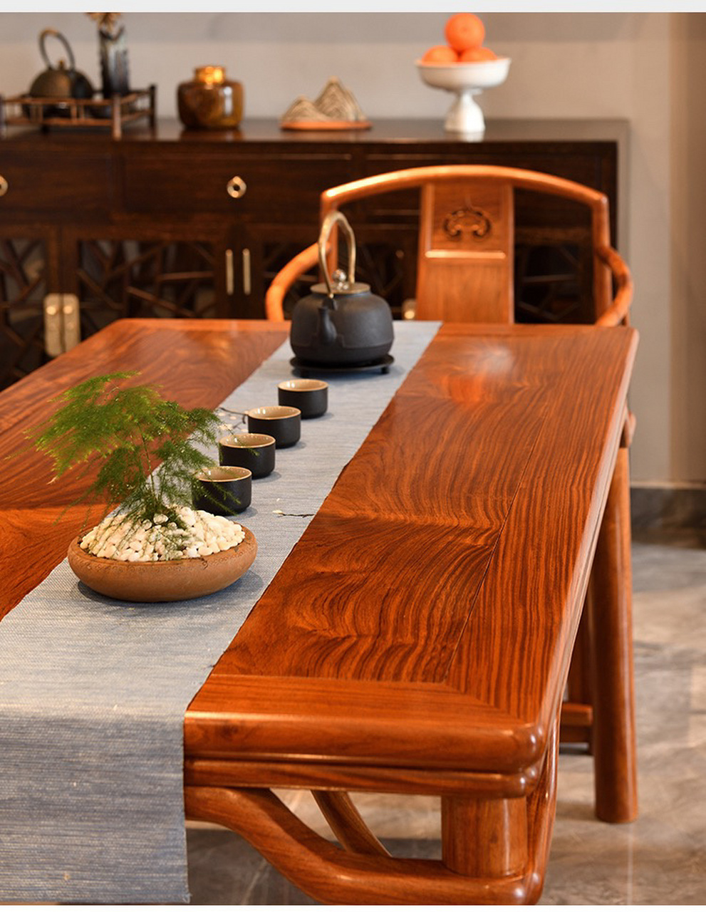 缅甸花梨木茶桌