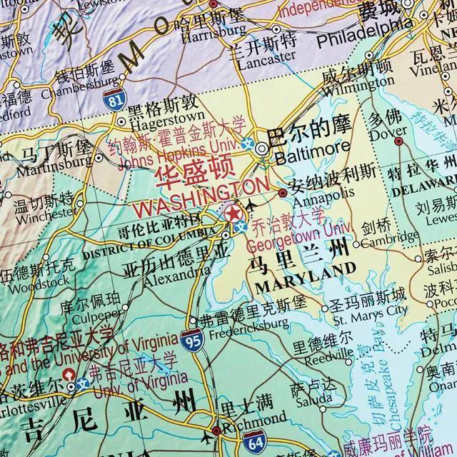 市,但不是州府,马里兰州的州府叫安马里兰州地图美国马里兰州地图