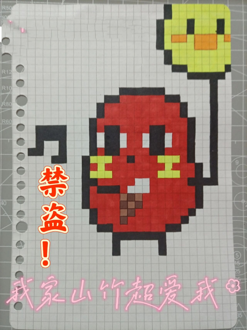 格子画(临摹)红小豆系列