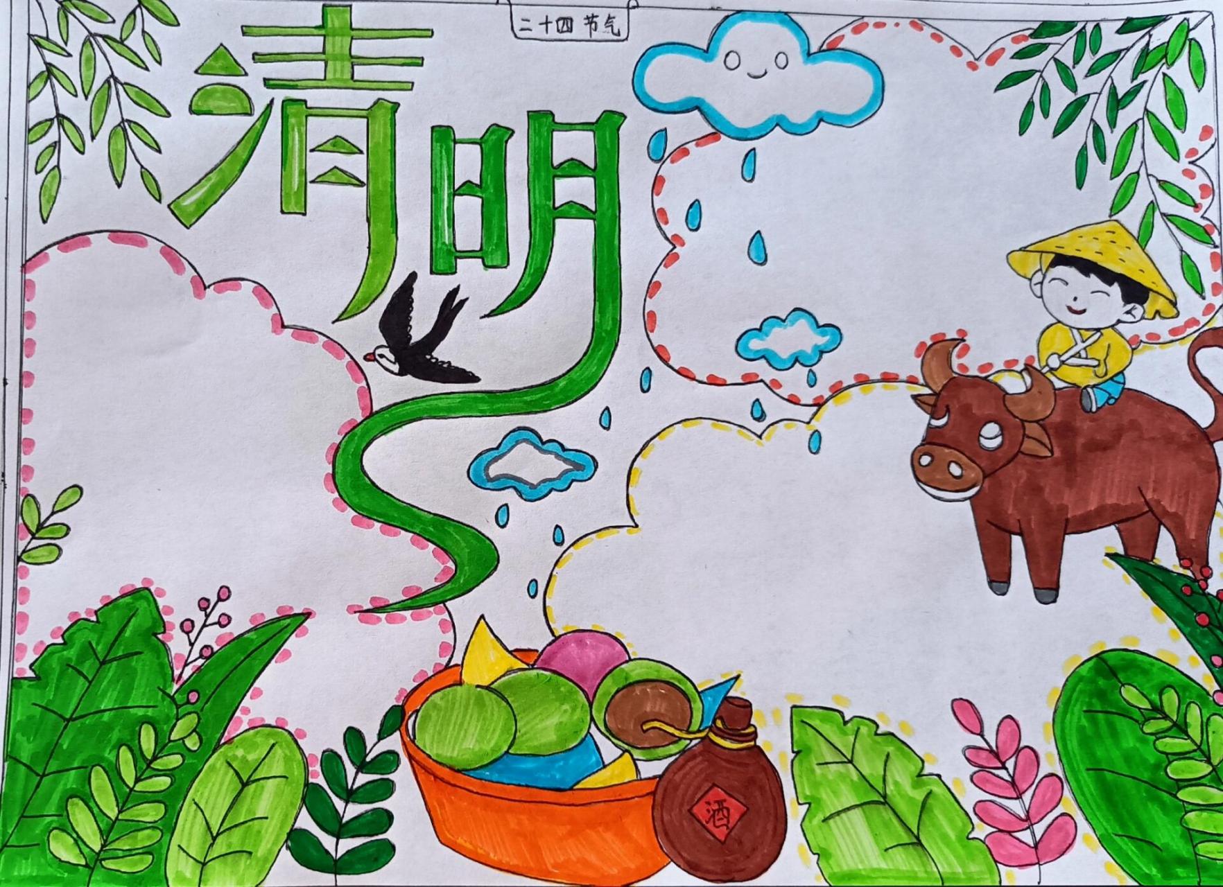 清明手抄报(可抄)