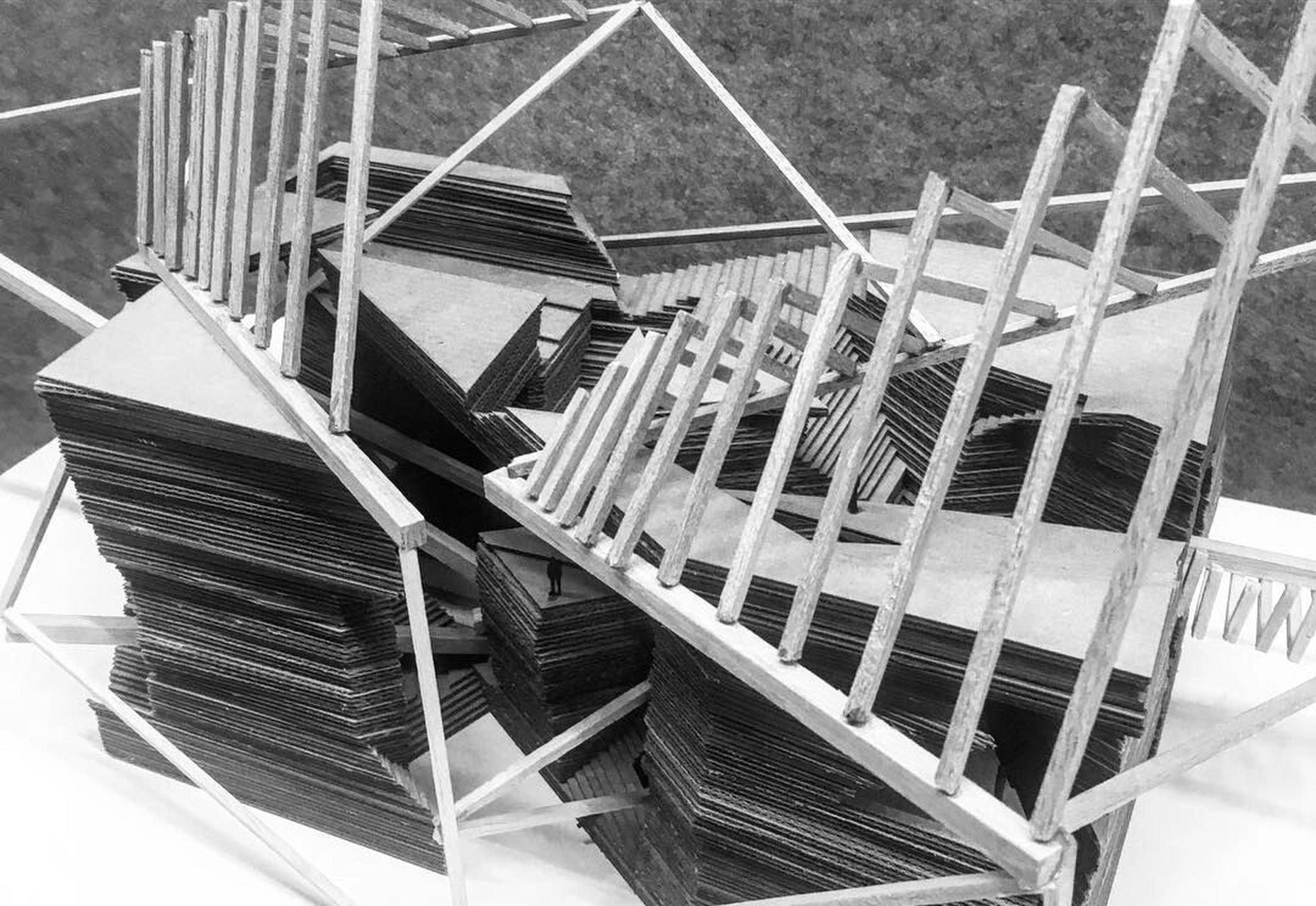 素材积累专栏|几组建筑立体构成设计 分享一些建筑构成模型