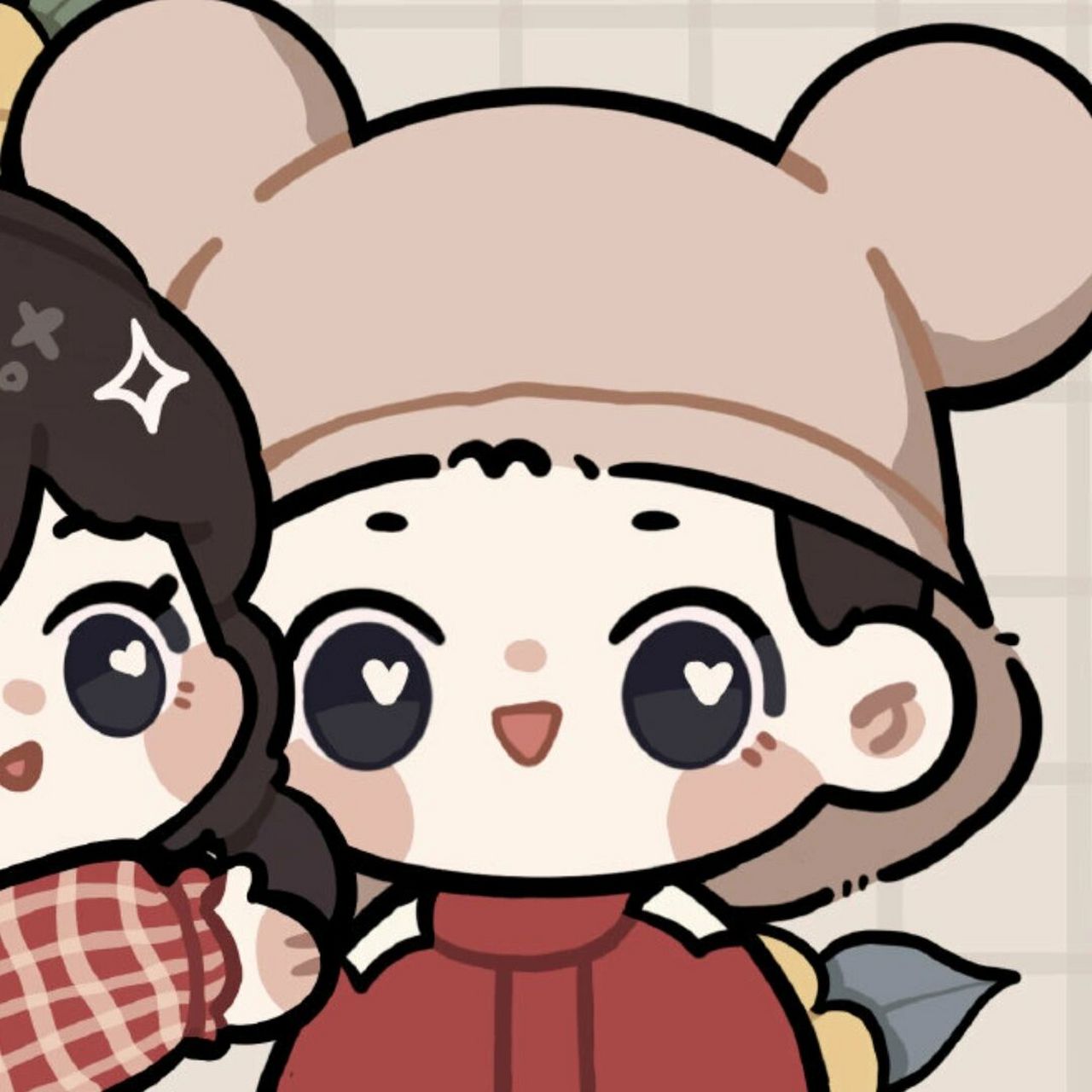 加饭姐弟|q版头像·一起迎接春天叭 浅画一下加饭姐弟叭