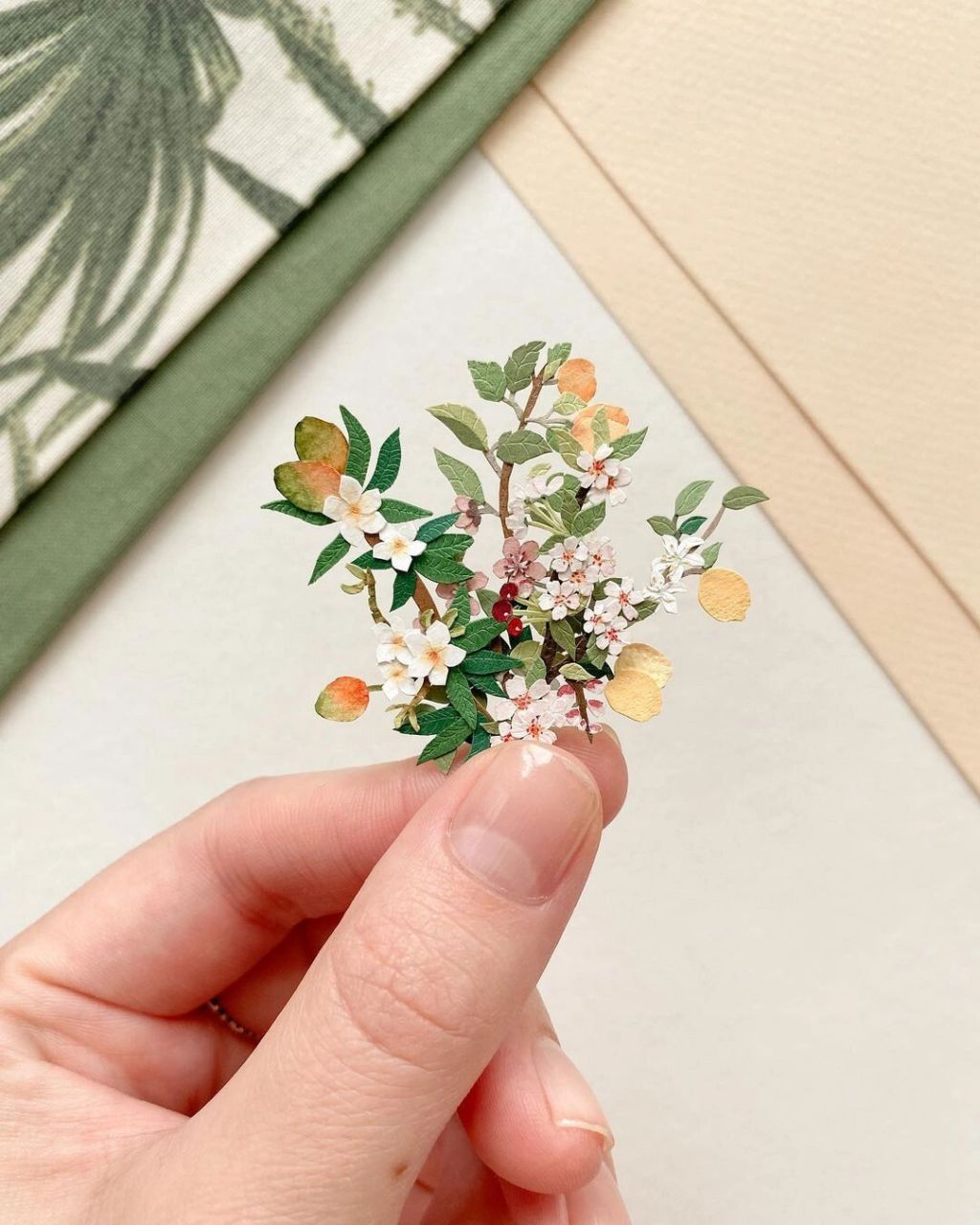 纸雕:指尖上的植物园6015 作品分享 艺术家:tania lissova 	 这组