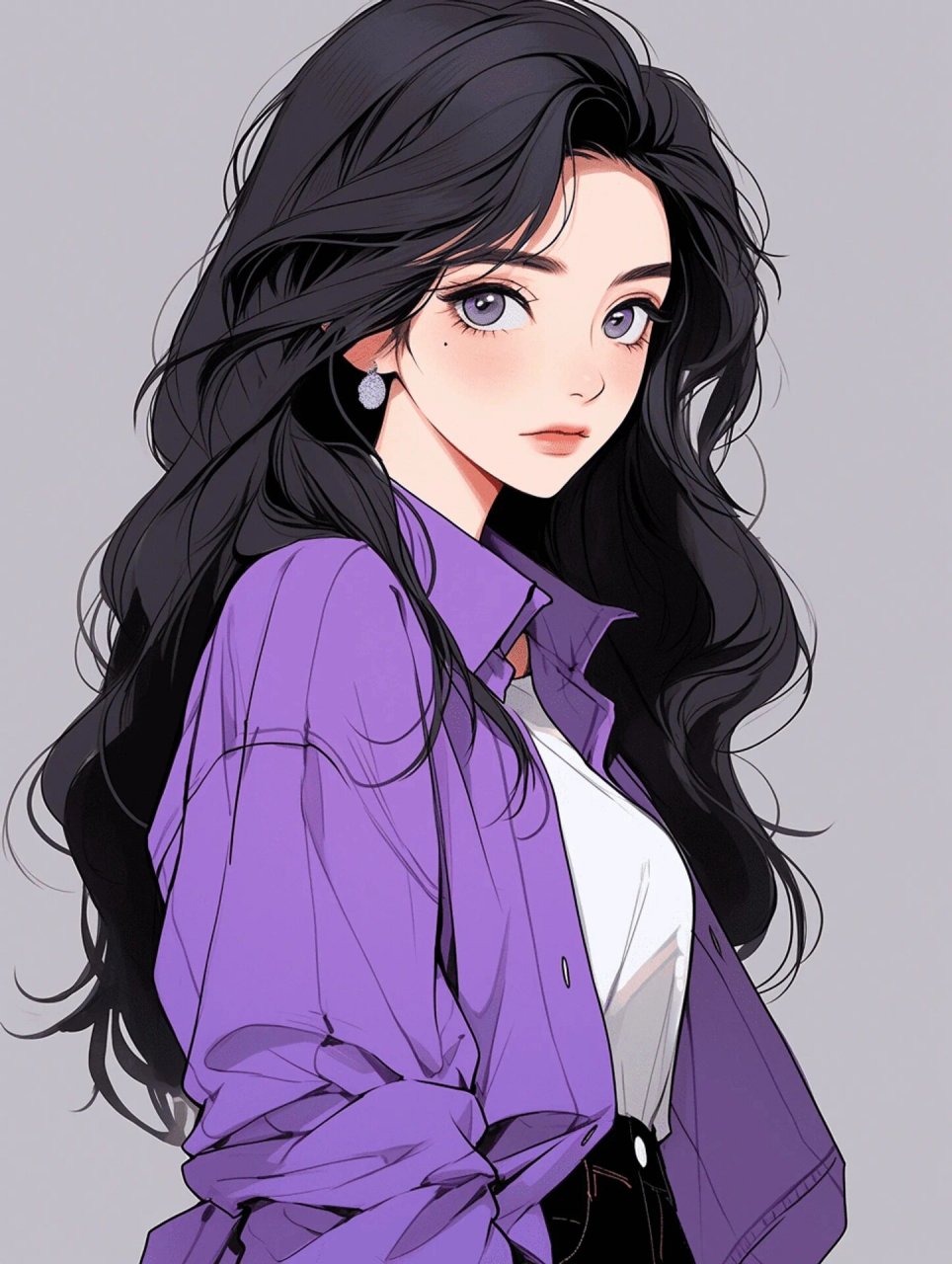 高贵清冷的紫色头像|女生头像|壁纸
