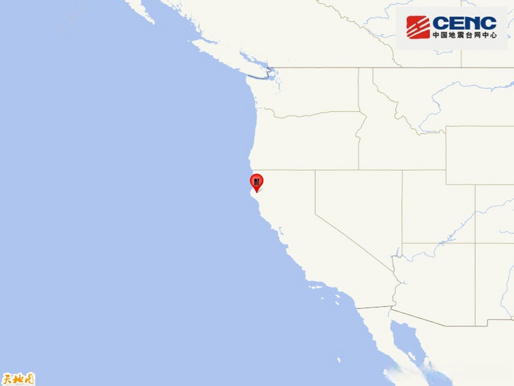 地震快讯@中国地震台网正式测定:01月02日02时35分在美国加利福尼亚州