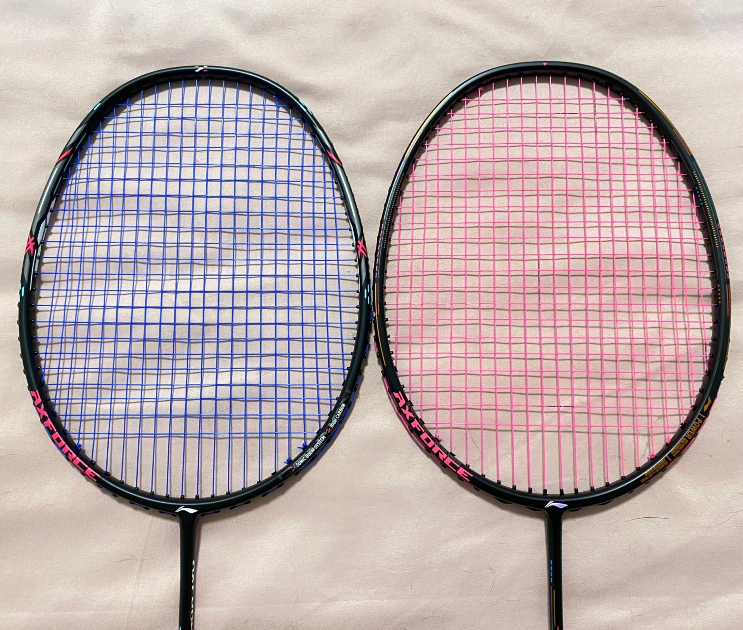 雷霆80vs雷霆小钢炮对比图 我是差生文具多,今年6月入购这两只拍子