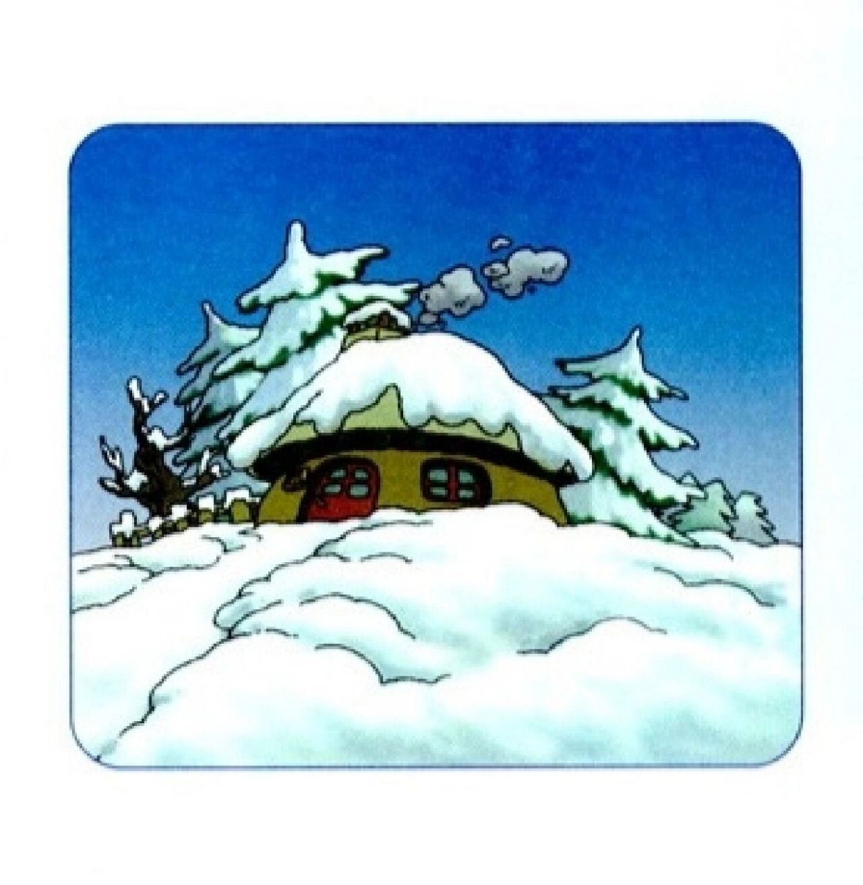 看图写话,雪孩子