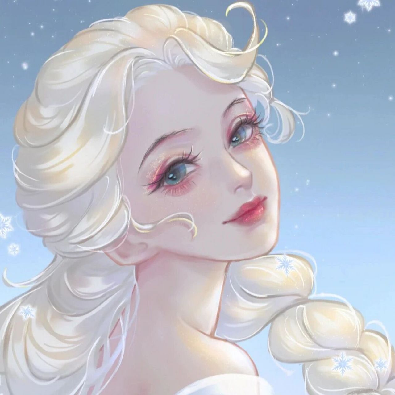 冰雪奇缘艾莎高清壁纸,可以当头像