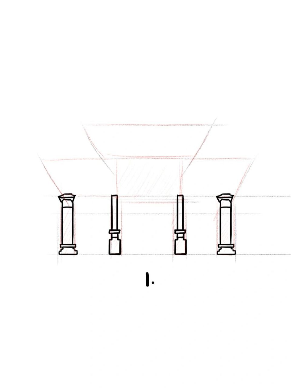 金马碧鸡坊简笔画图片图片