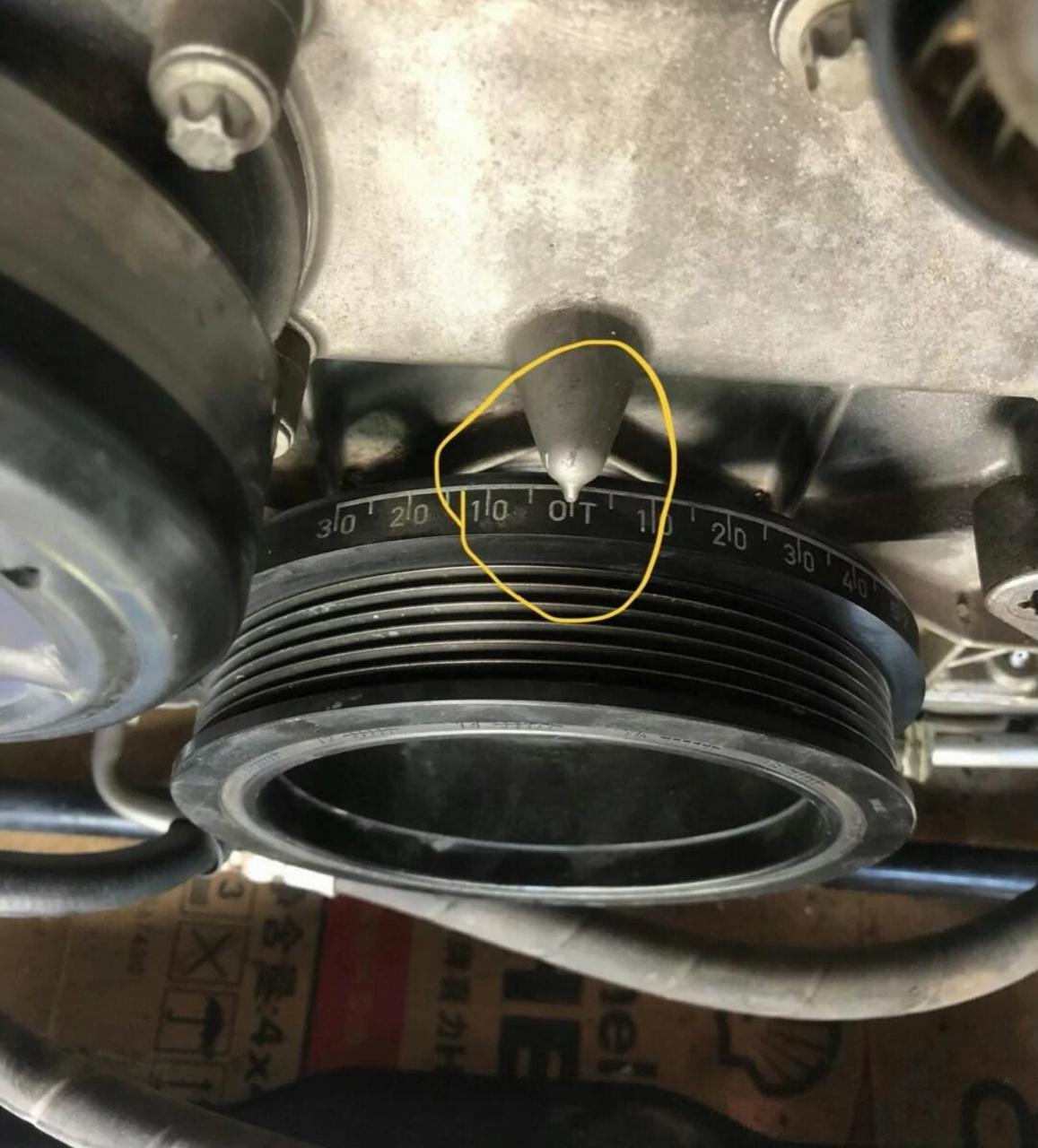 汽车正时大全 奔驰271发动机正时点位