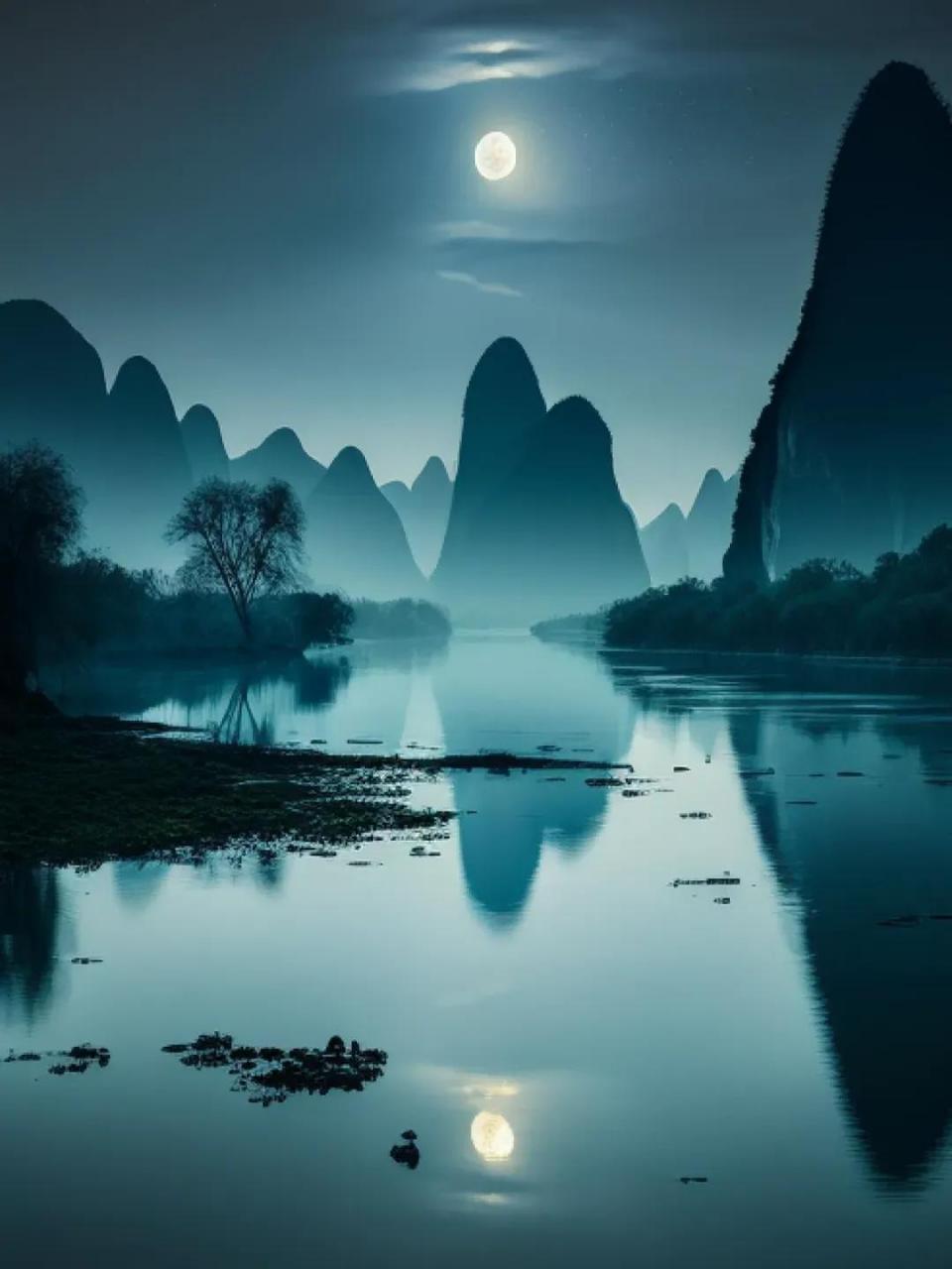 世事千帆过,前方终会是温柔和月光 风景图片作品 如画的摄影作品