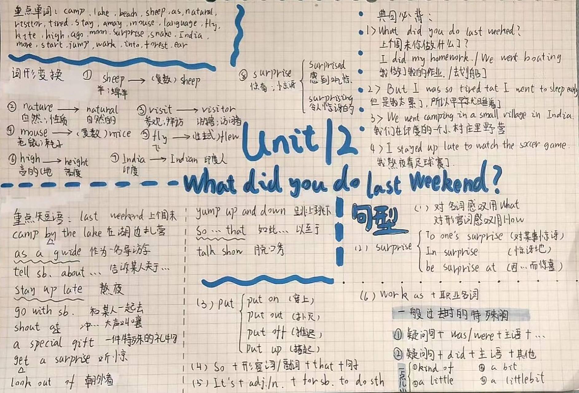 人教版七年级下册英语思维导图 96 字有点丑希望不要在意02