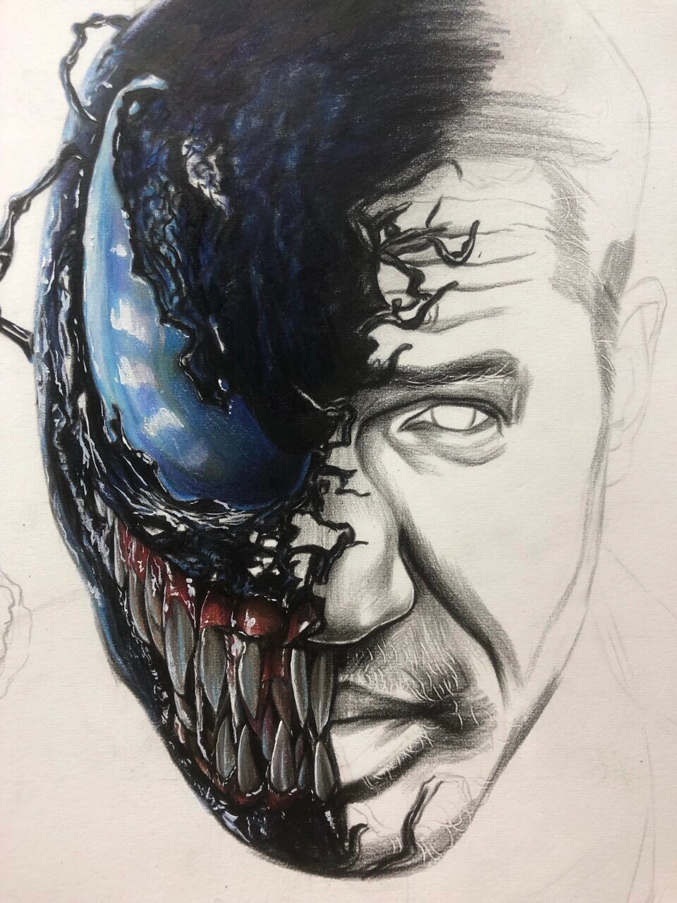 彩铅手绘 毒液 工具 霹雳吗150色 获多福180g