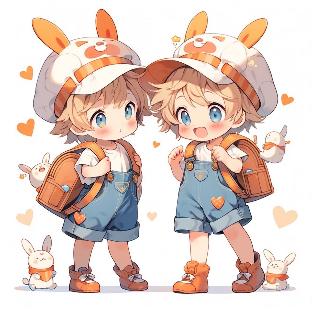 q版双人模板推荐 万物皆可拟人化7815 手牵手,好朋友93 可可