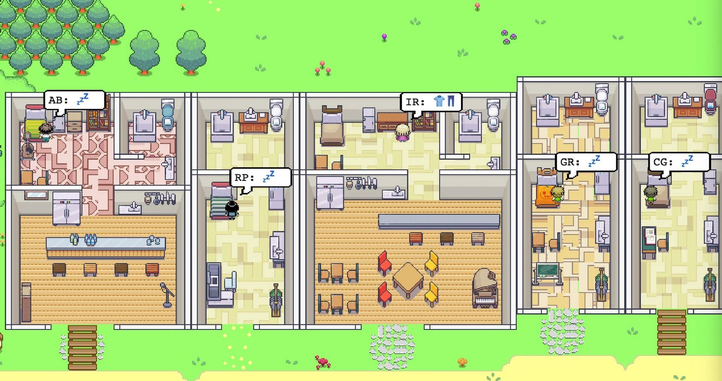 斯坦福最新研发的ai小镇好可爱啊 今天上午导师分享了