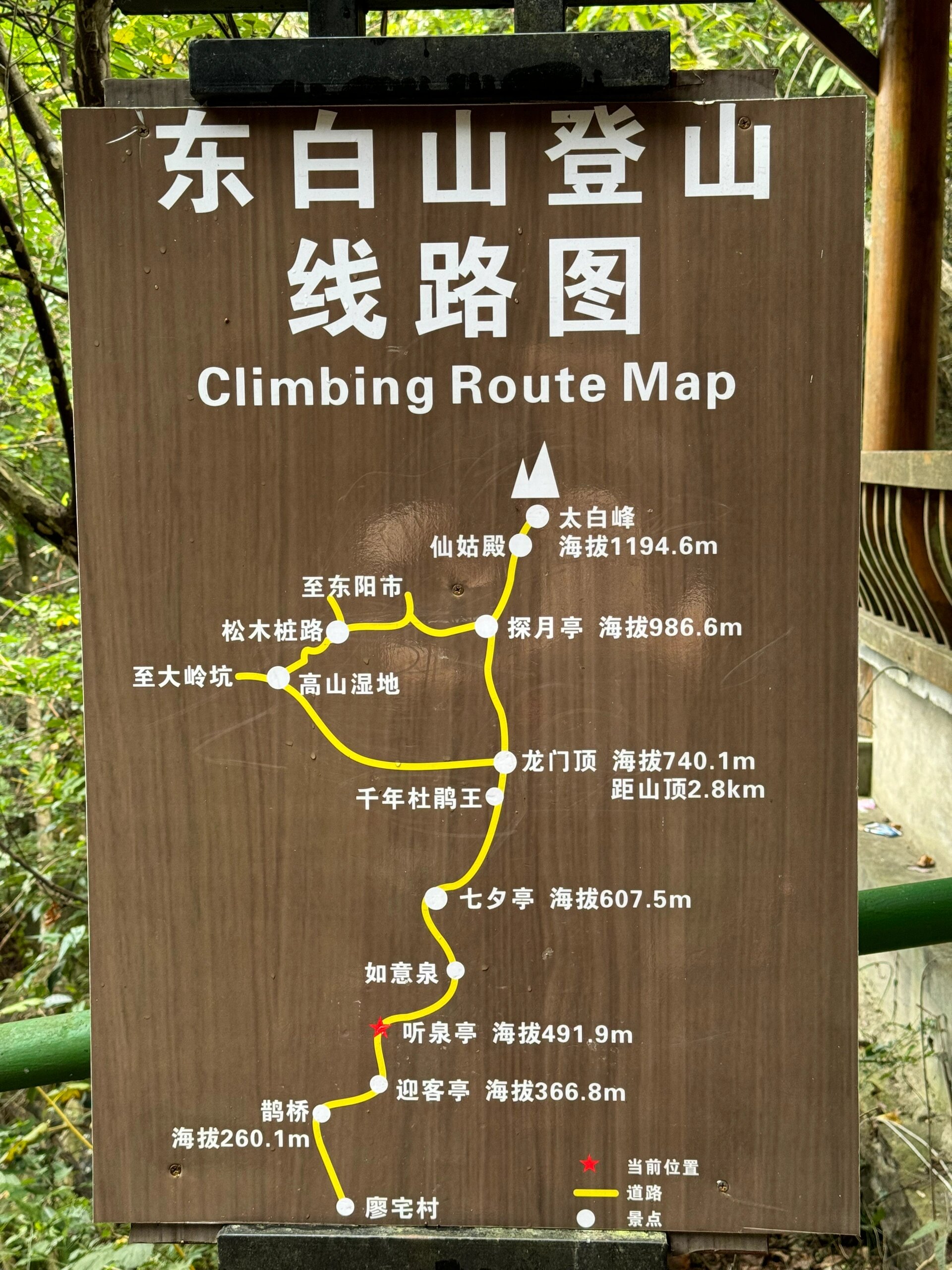 鄞州太白山爬山路线图片