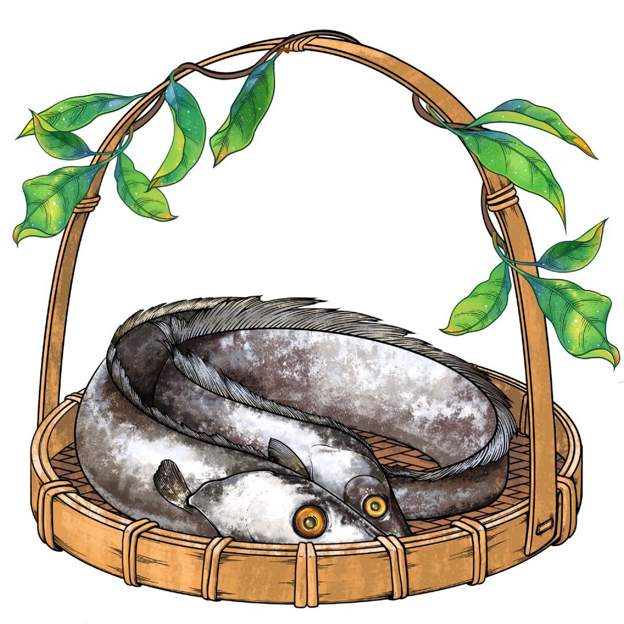 每日一画画|带鱼 2/100 #每日一画画# #商业插画##寻找小红书绘画大神