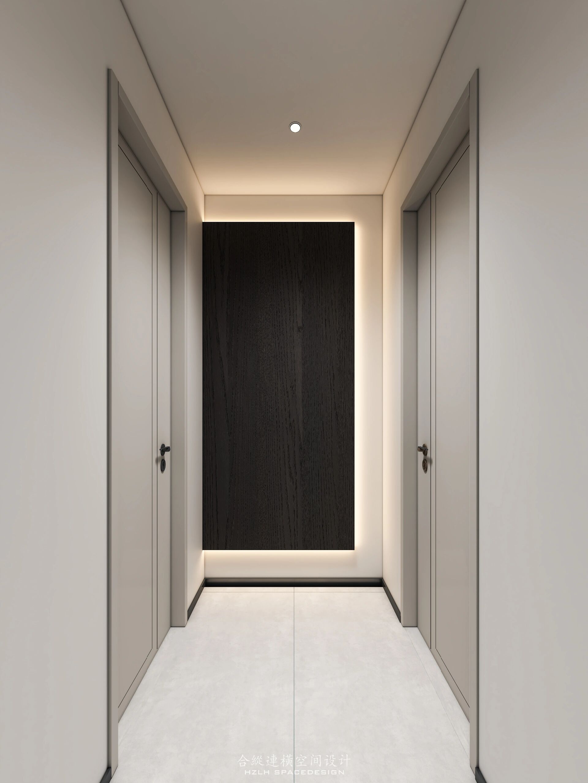 过道走廊玄关设计来了 过道走廊是通往室内卧室空间的必经之路,所以才