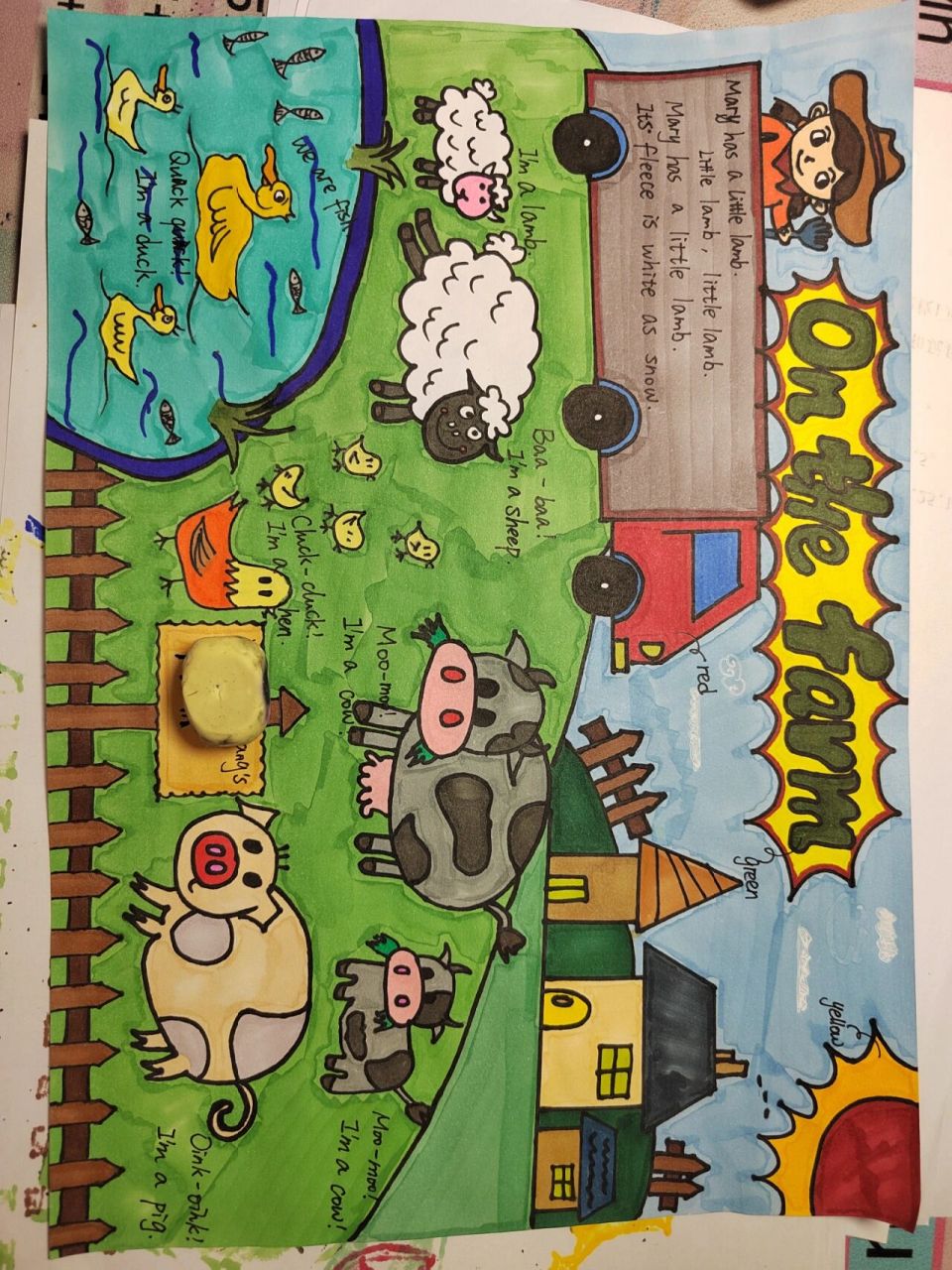 一年级英文手抄报 一年级的暑假作业 英语手抄报 参考了 的作品