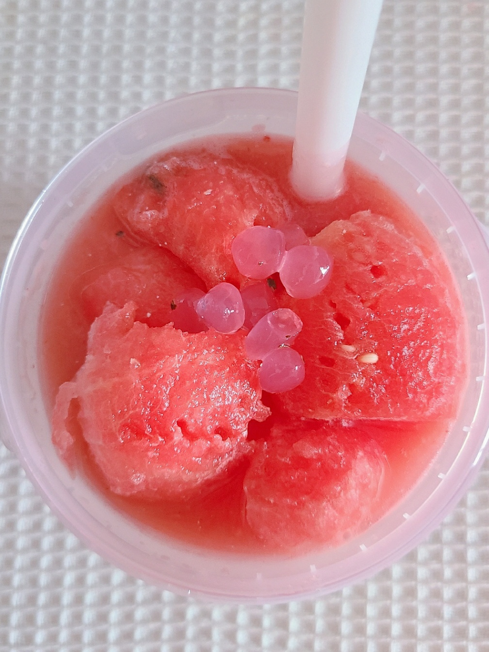 3r复刻厝内小眷村西瓜波波桶 969696 前几天喝了一次西瓜波波桶