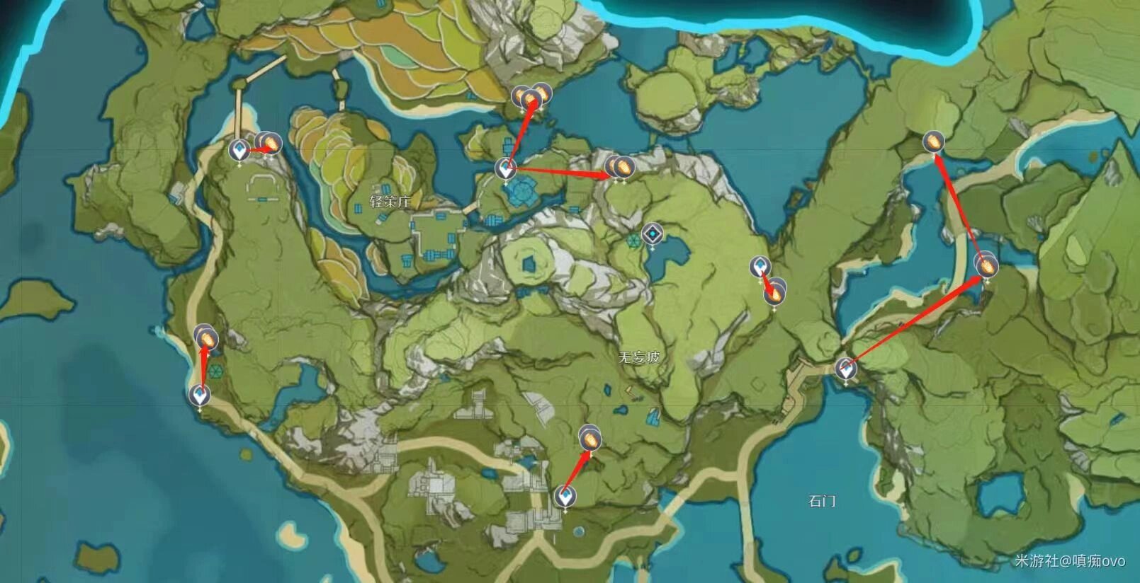 全网最全,石珀采集路线