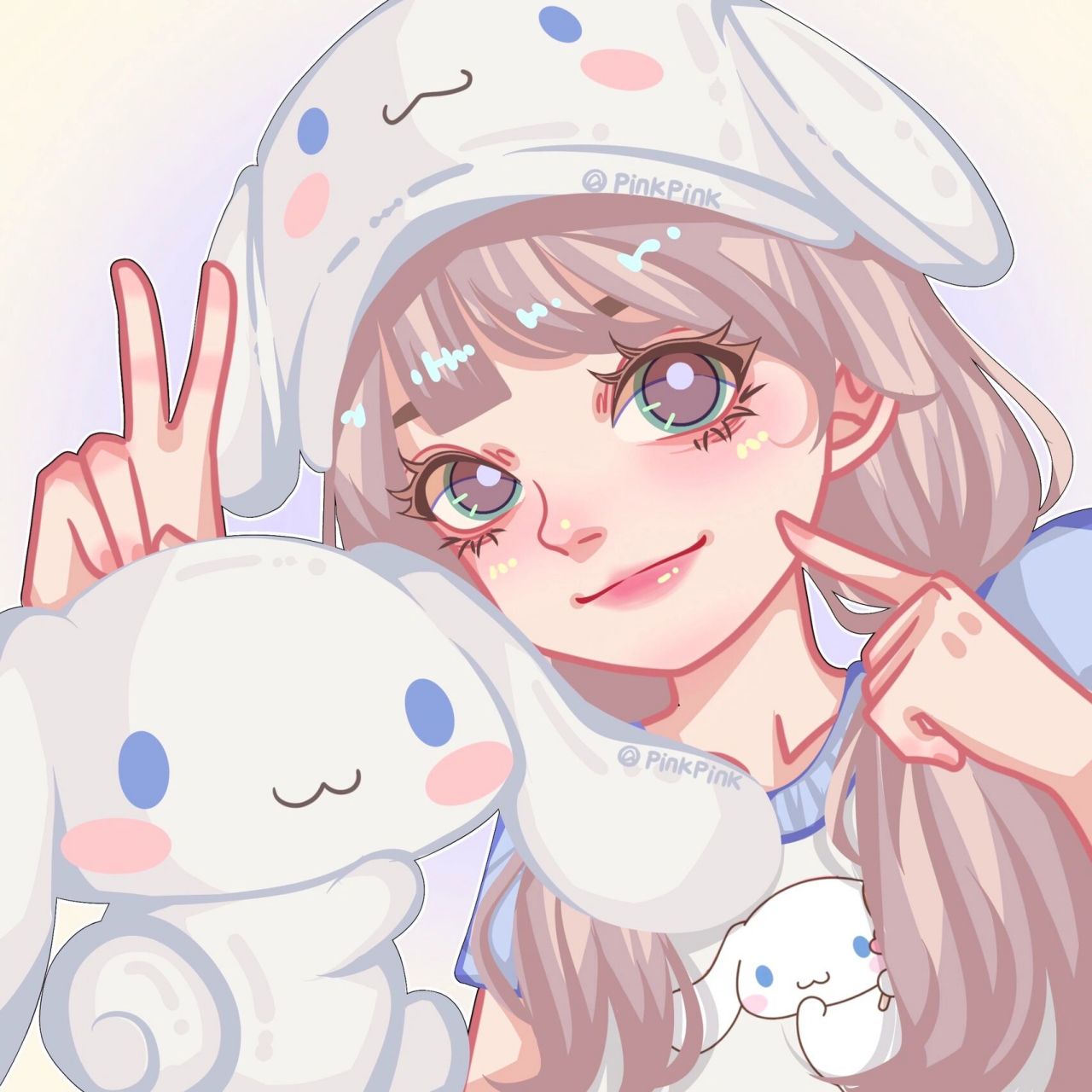 我真的好喜欢啊07 参考了之前的卡比 玉桂狗版甜妹头像这不就来了嘛