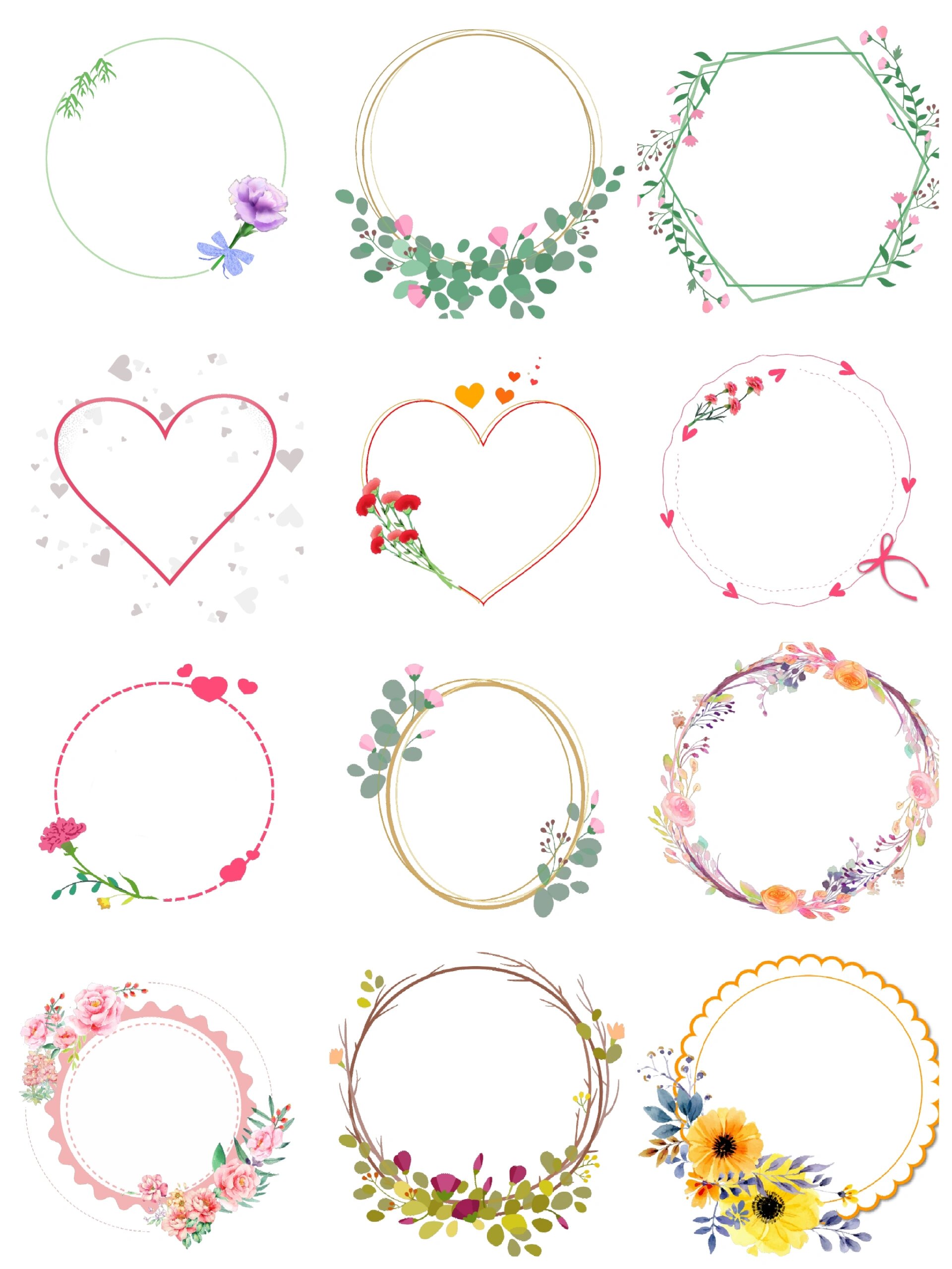 们好呀,母亲节就要到啦,今天给大家分享一些温馨风格的母亲节边框素材