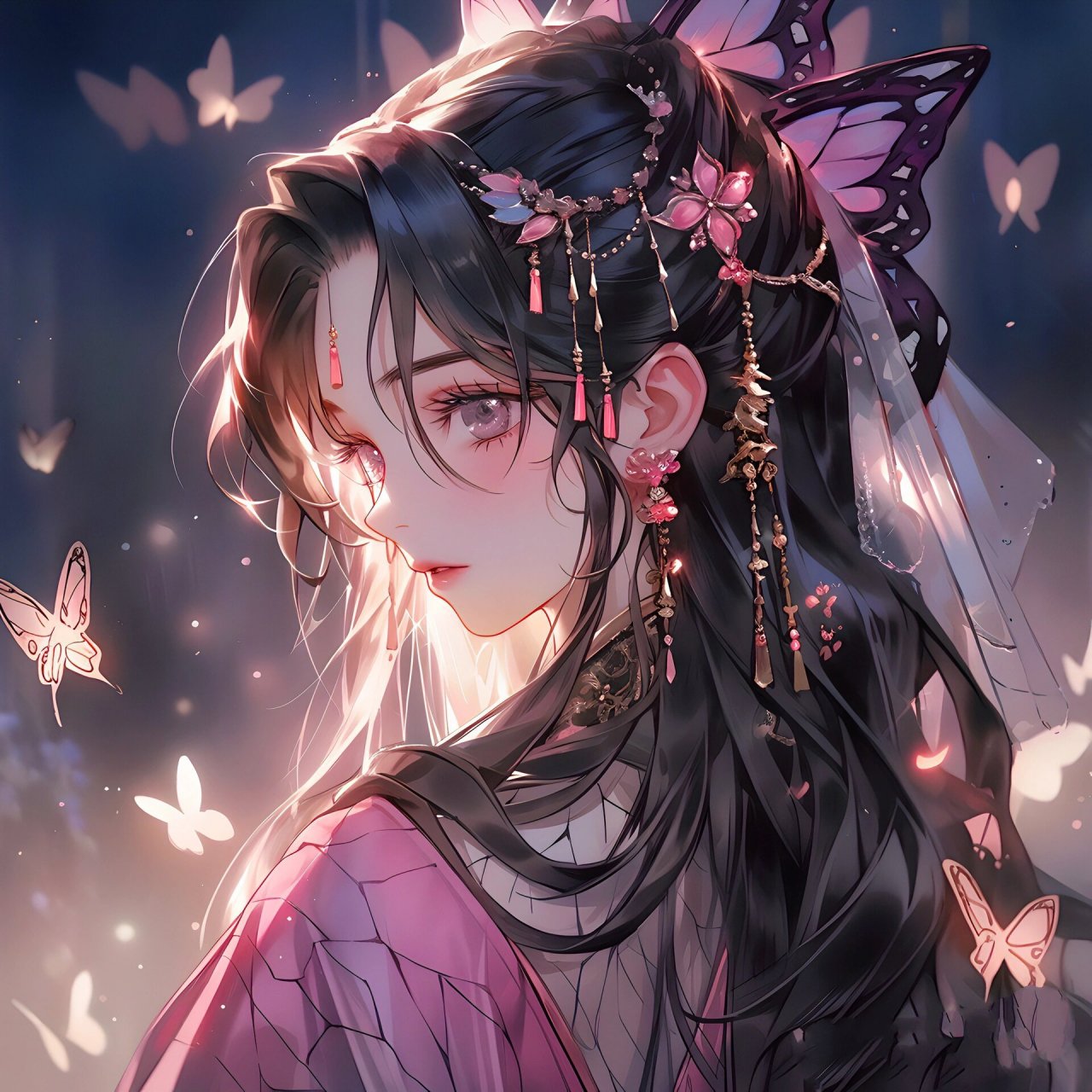 愿化作蝴蝶,永远守护你!▏古风女生头像