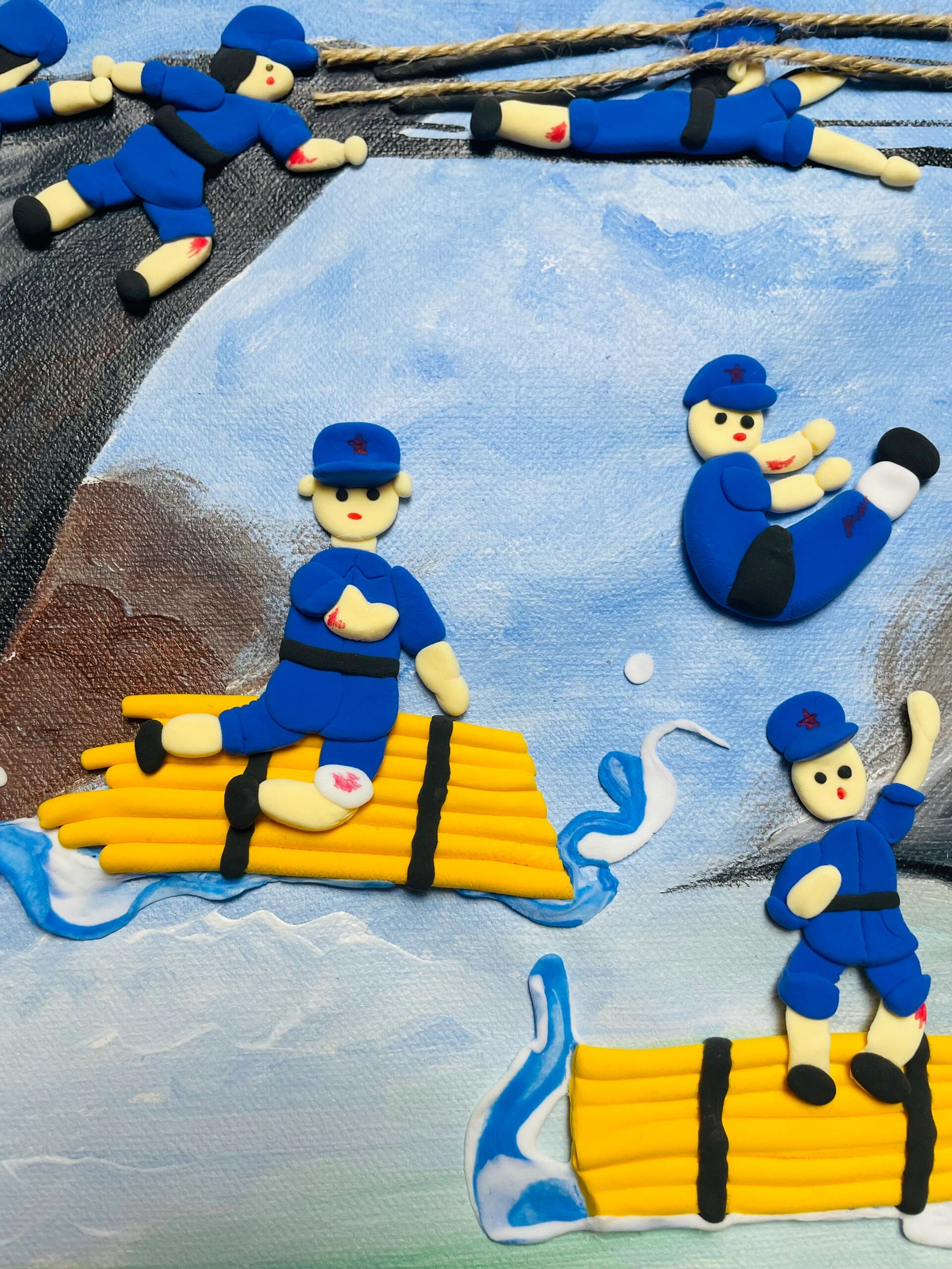 《红军长征-轻粘土》