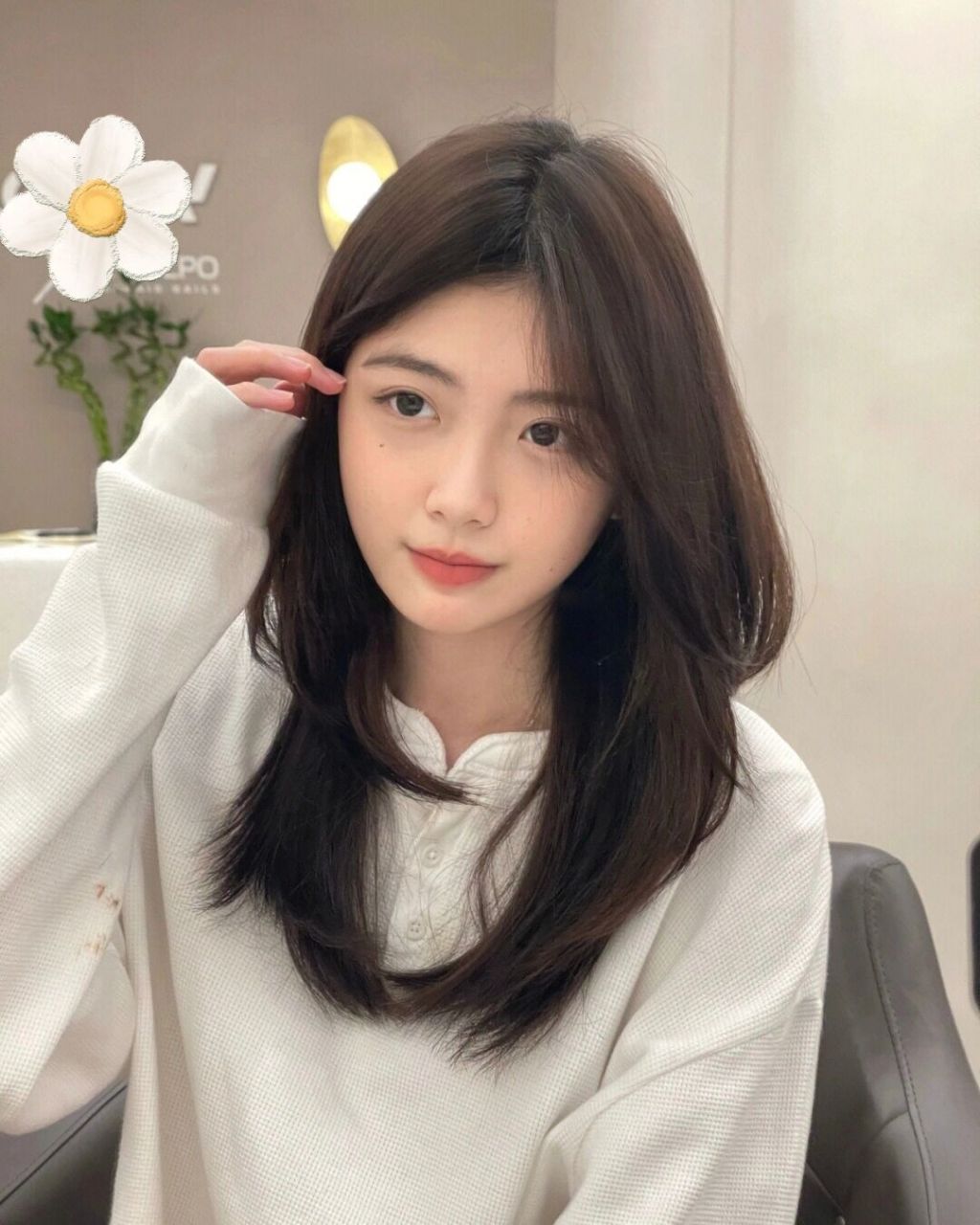 日长上学94八字刘海77高层次发型来咯～ 78韩式修容 刘海,分享