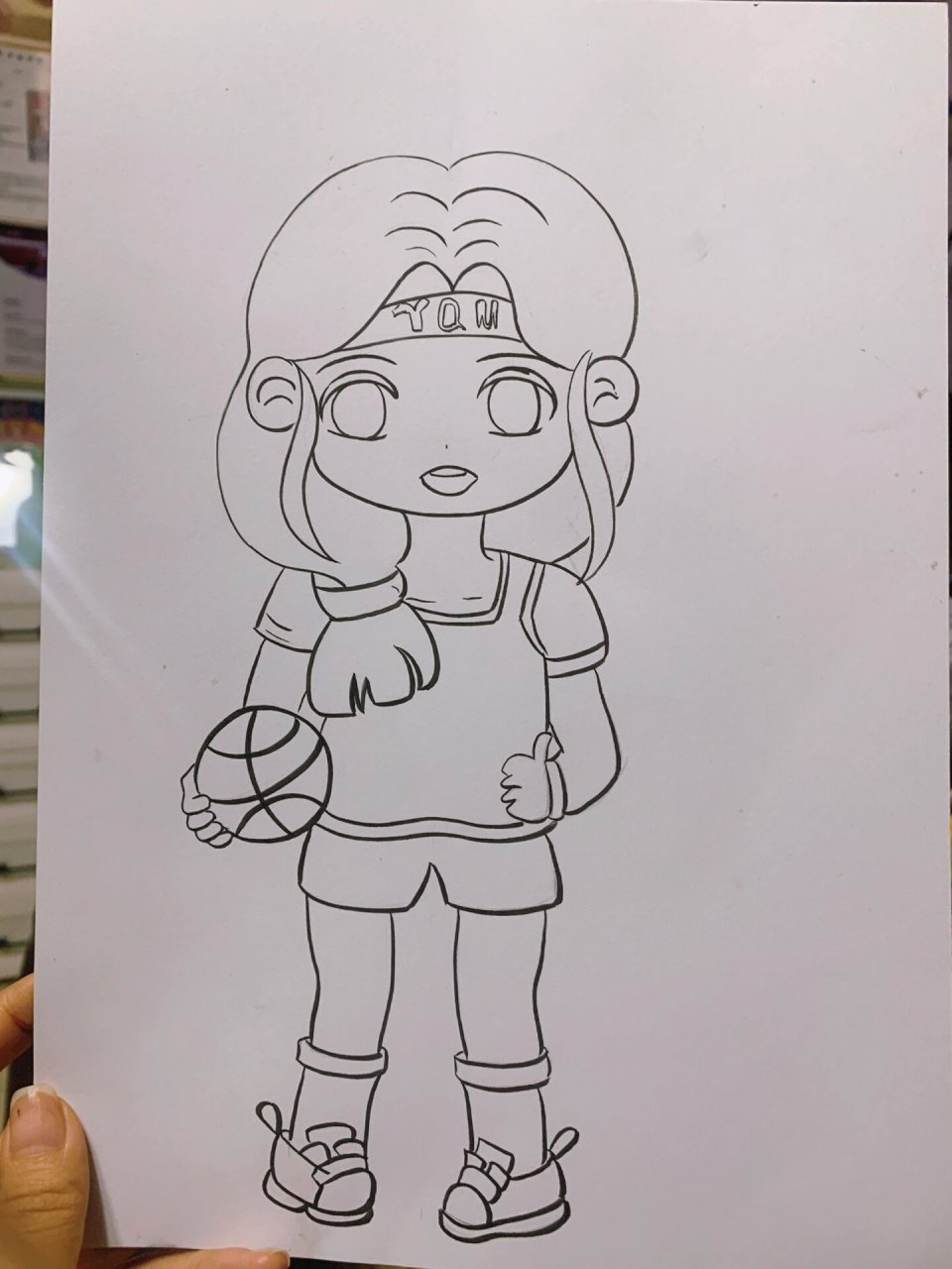 q版运动系列女孩 篮球少女