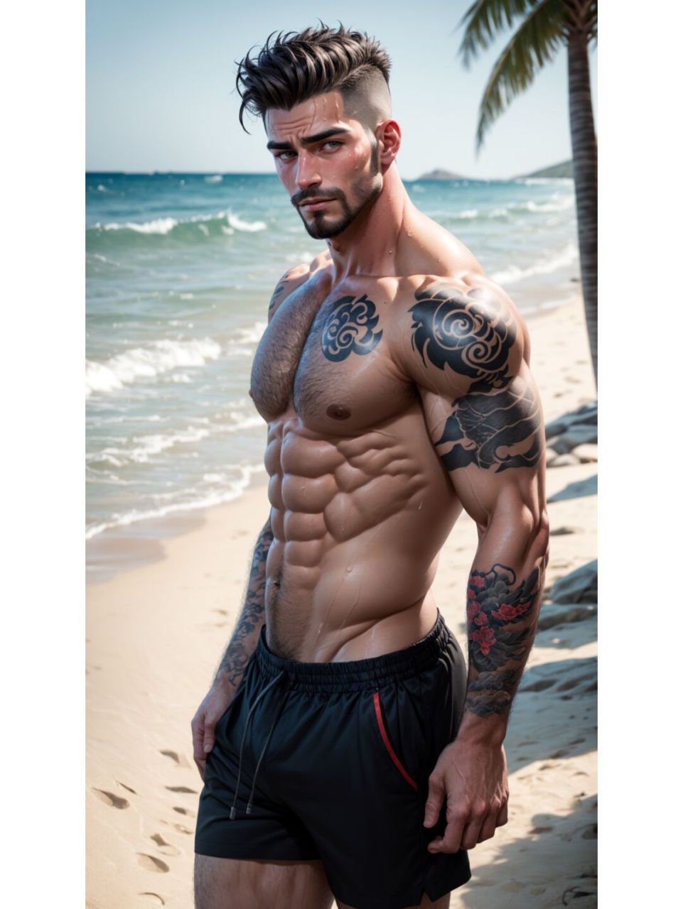 半写实纹身肌肉男1,比前卡漫系列更感性了 半写实纹身肌肉男第一记,之