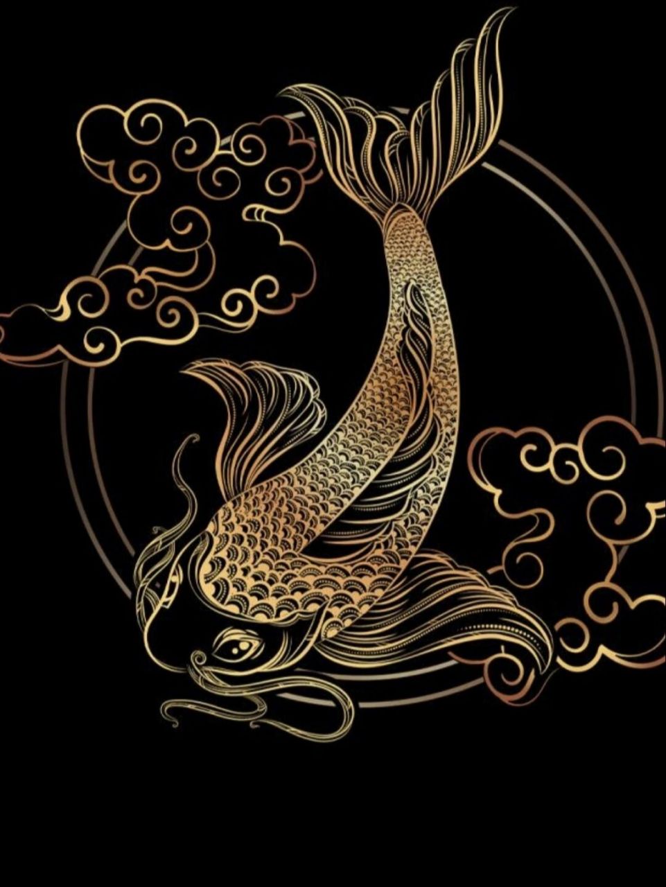 锦鲤壁纸,聊天背景 拿走不谢 锦鲤,壁纸 聊天背景