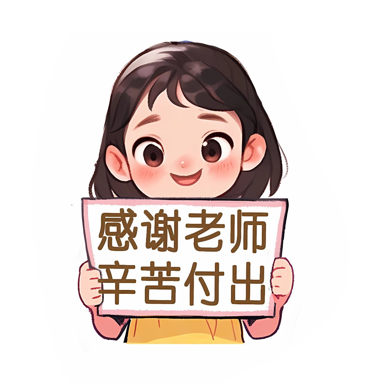 微信表情包谢谢老师图片