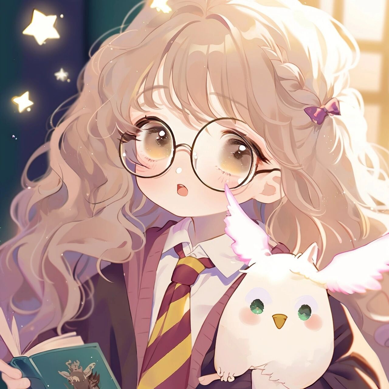 nijijourneyai头像vol.29 哈利波特格兰芬多 哈利波特的可爱风格头像.