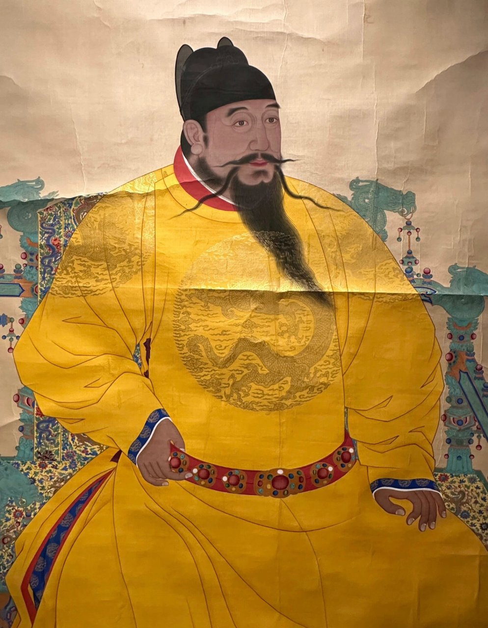 45岁的明成祖永乐皇帝朱棣像 布达拉宫藏明代永乐皇帝朱棣像,时为永乐