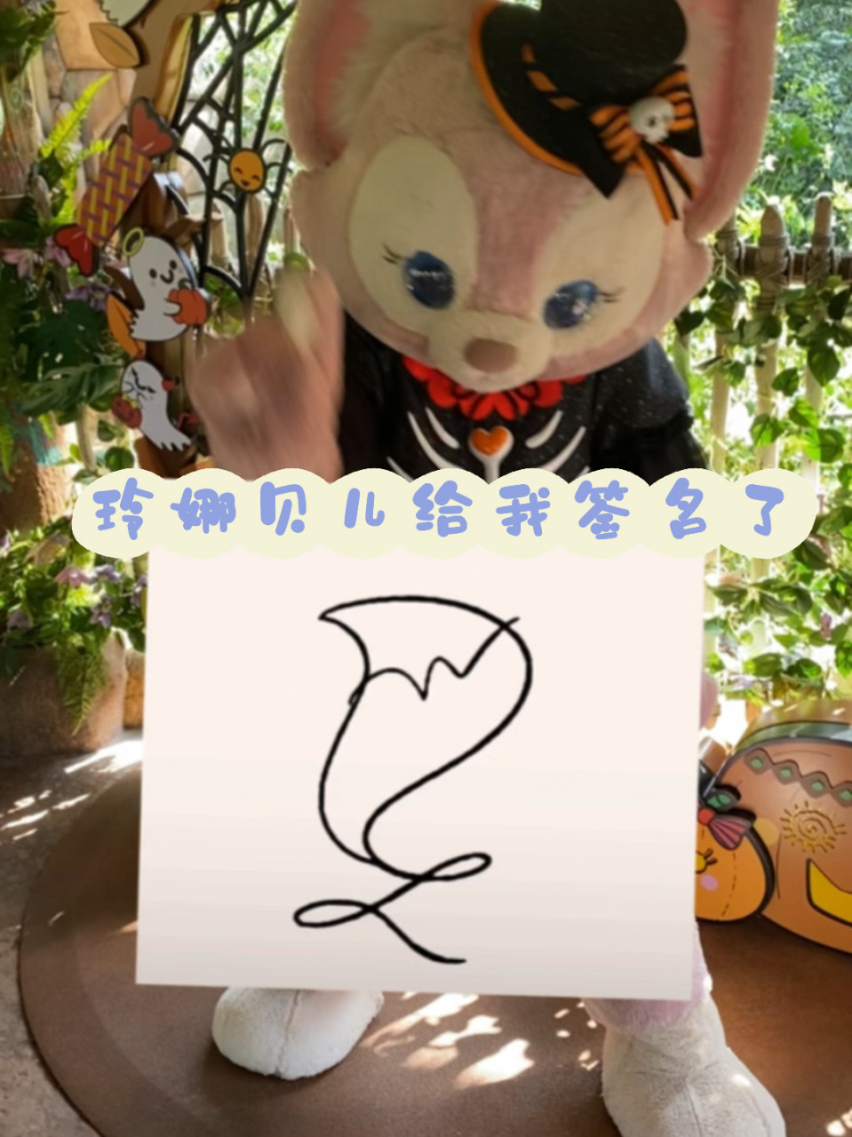 get玲娜贝儿的签名了 上迪什么时候才能签名啊太想要实体版的了