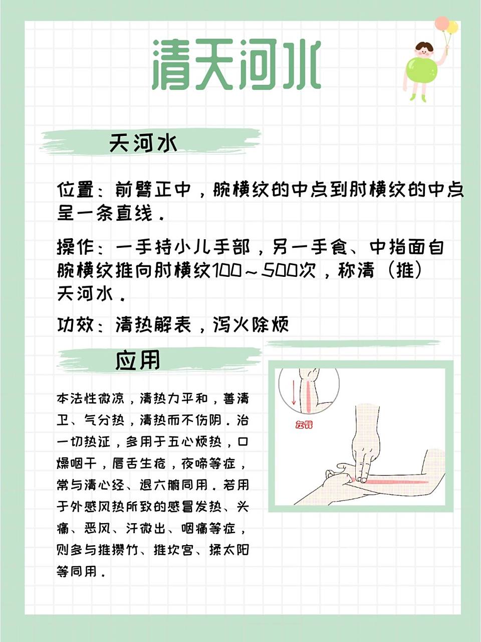 清天河水——退热王牌手法 78157815清天河水