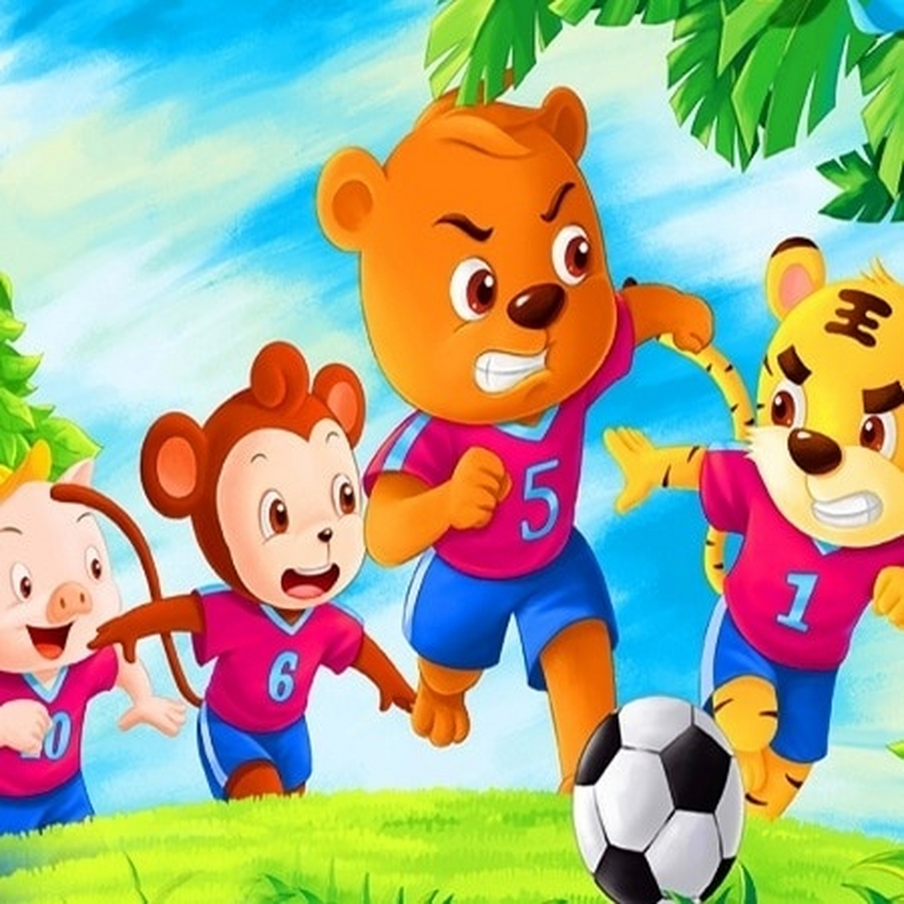 看图写话 森林运动会 森林里要开运动会,热闹极了,小动物们请喜鹊做