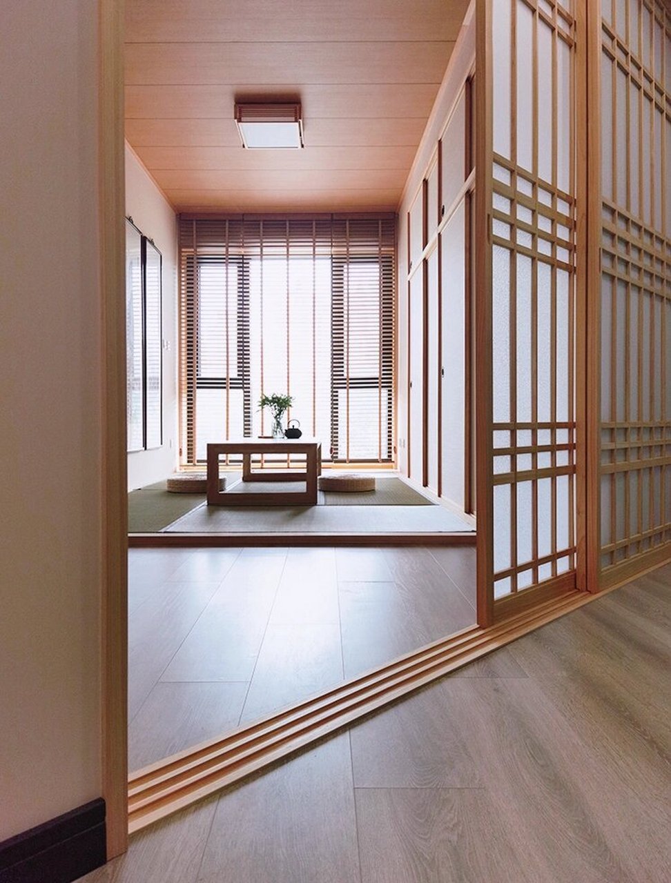 中有温度的和室92 之前去朋友家做客,看到她家的新房设计是很日式的