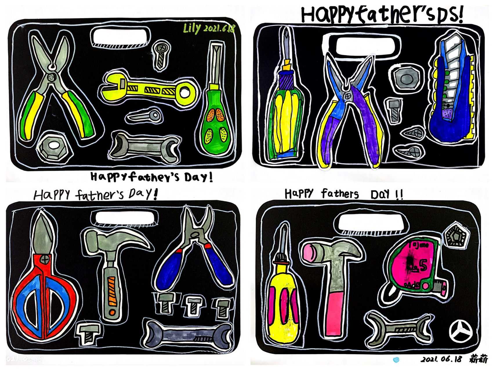 父亲节主题画·《工具箱04》 给爸爸换一个新的工具箱吧99 适合7