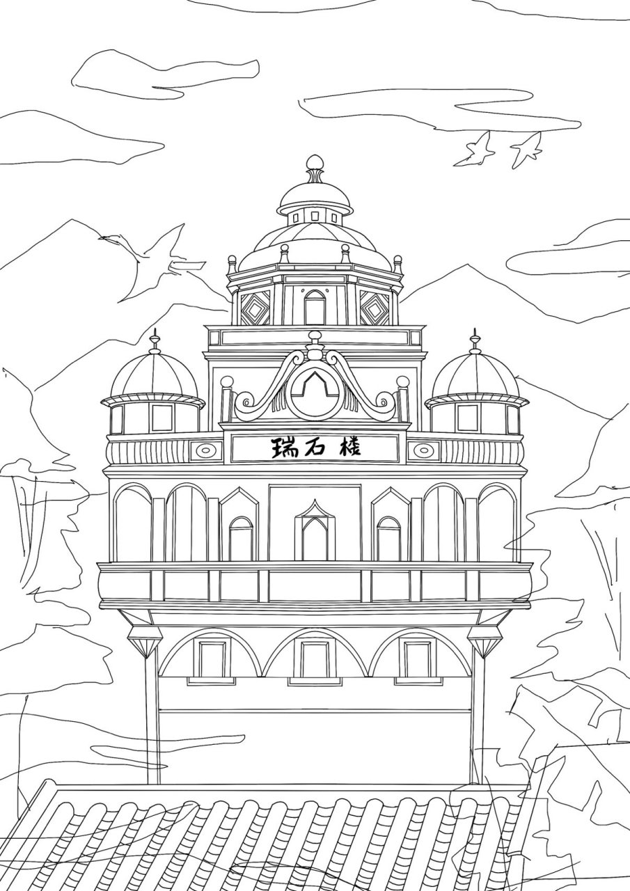 开平碉楼文创设计   草图