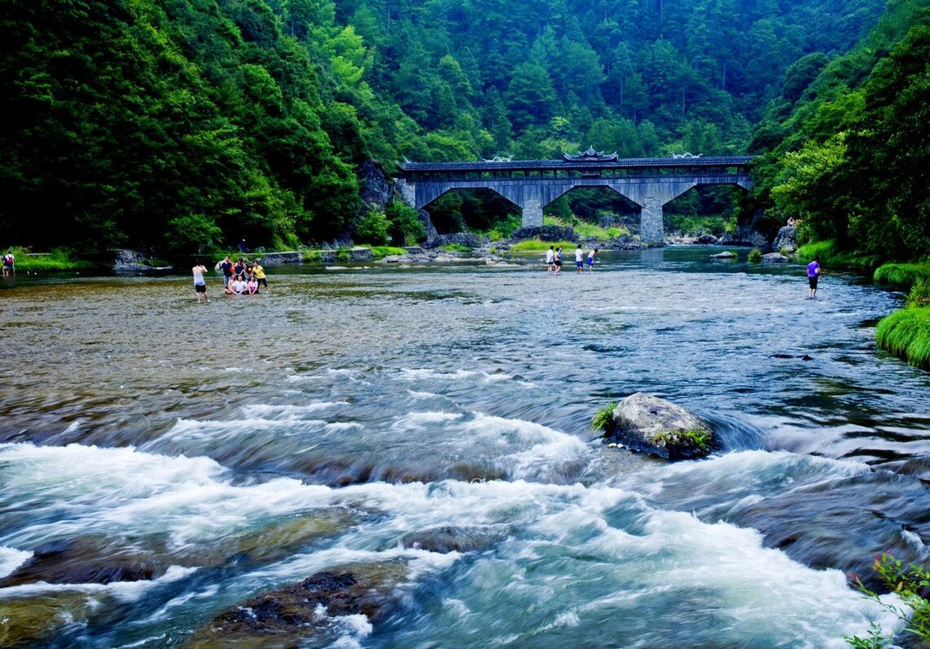 福建宁德白水洋 福建最99适合遛娃避暑的好地方就是白水洋了吧!